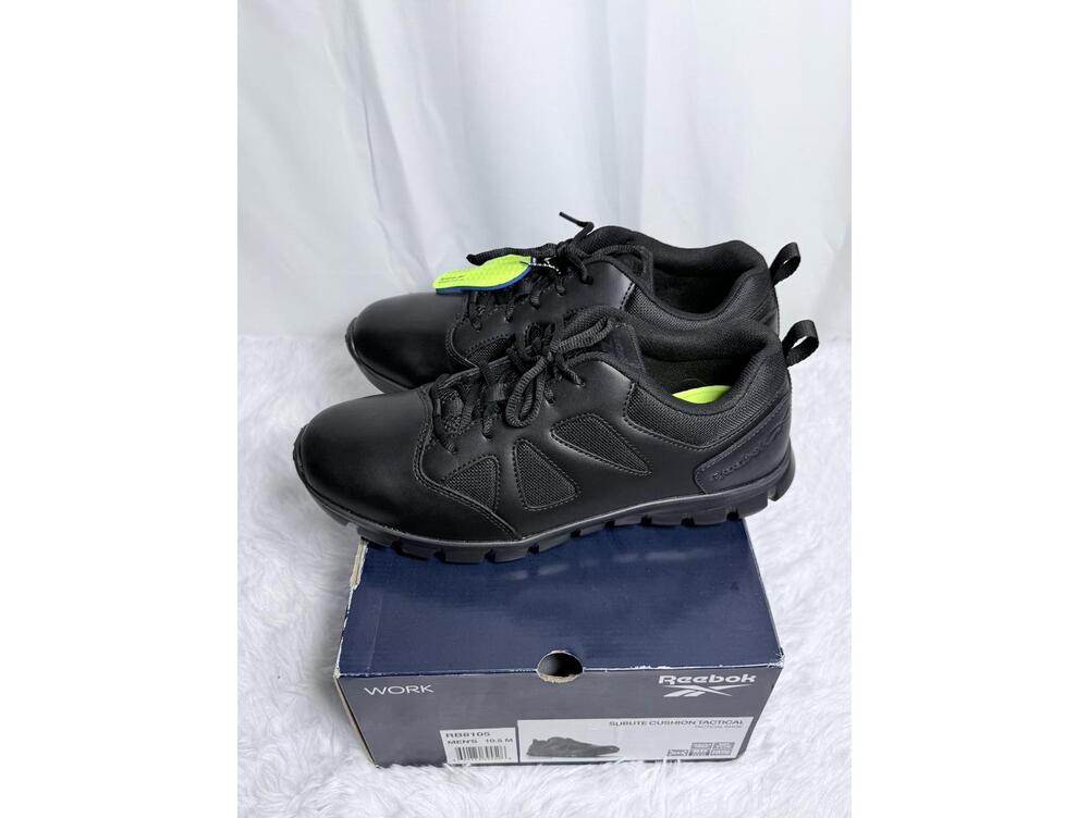 Reebok Sublite Cushion Tactical Work Shoes RB8105 Men's 10.5 M Black